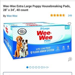 Wee Wee pee pads X-large